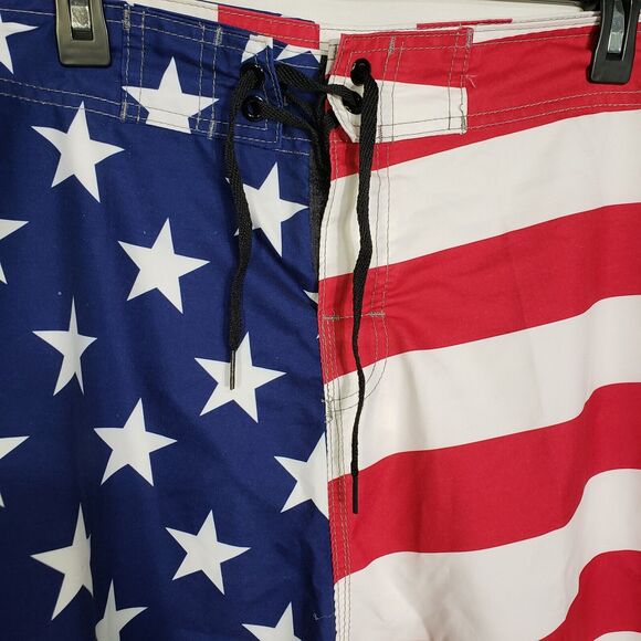 Clothin Mens Beach Shorts Size 40 Boardshort Swim Trunks Flag Quick Dry Swimming - Picture 3 of 7